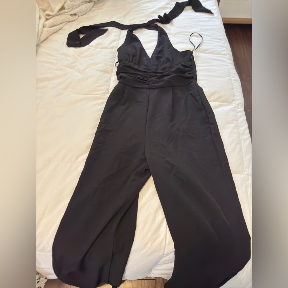 black jumpsuit